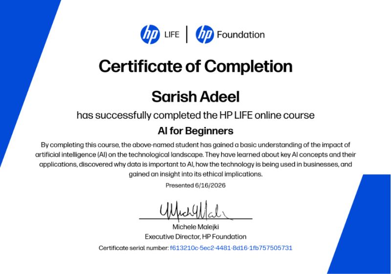 Sarish Adeel | Data & Software