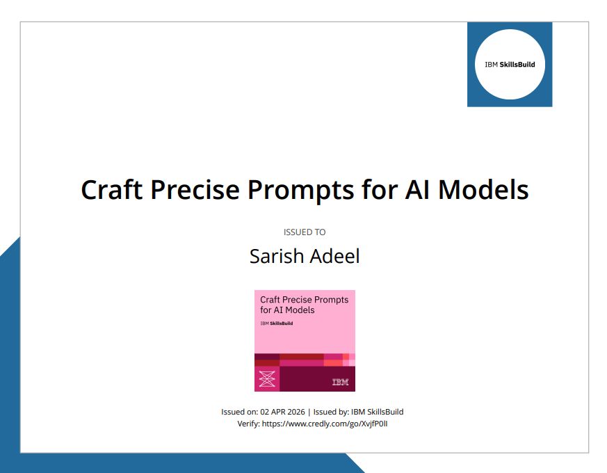 Sarish Adeel | Data & Software